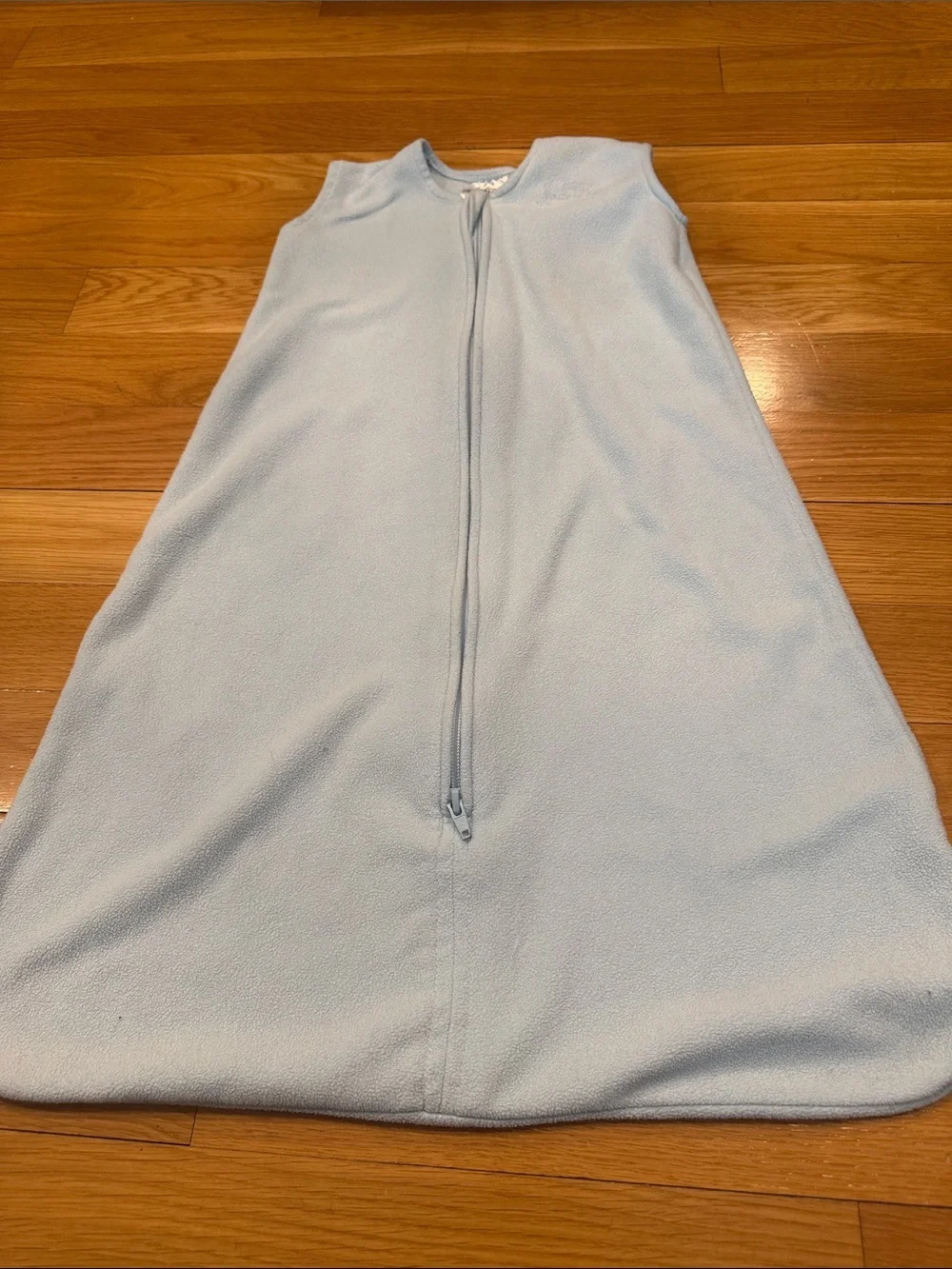 Halo boys blue fleece sleepsack size medium 6-12m .